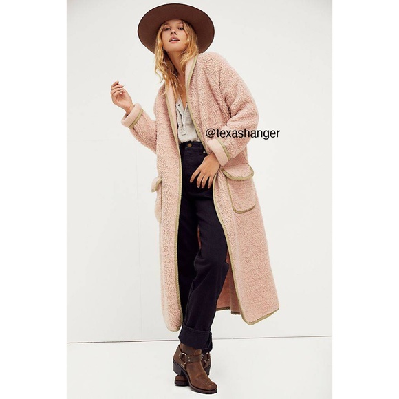Free People Sweaters - NEW Free People Irresistable Teddy Cardi L Large Pink